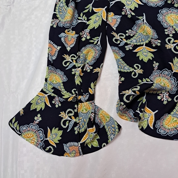 LOFT long sleeves paisley top - Picture 8 of 10